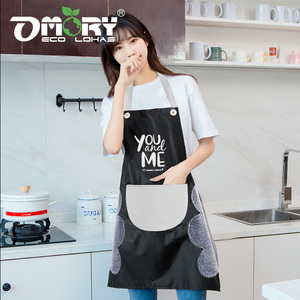 OMORY Multi-Purpose Hand-Wiping Apron Oil-proof Adjustable with <b>Pocket</b> for Kitchen Cooking - Product Image 5