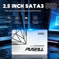 Unidad de Estado Sólido Interna PUSKILL SATA3 de 2.5'', 120GB, 128GB, 240GB, 256GB, 480GB, 512GB, 1TB, Alto Rendimiento, Nuevo Diseño