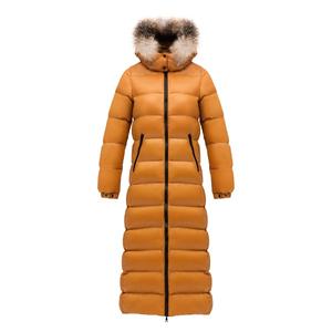 Veste d'hiver matelassée réversible imperméable à <span class=keywords><strong>capuche</strong></span> <span class=keywords><strong>longue</strong></span> et brillante pour femme BECHANCE, vêtement d'extérieur chaud et tendance - Product Image 1