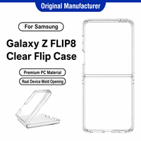 Étui transparent pliable antichoc de haute qualité pour PC avec porte-cartes pour Flip 8, protection à 360 degrés