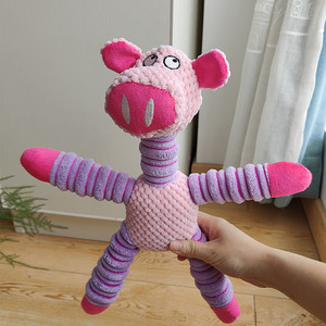 Jouets pour chiens en peluche mignons et durables, jouets interactifs en peluche pour chiens de petite et moyenne taille, <span class=keywords><strong>jouet</strong></span> à mâcher en peluche pour animaux de compagnie, dessin animé - Product Image 6