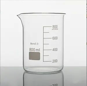 <span class=keywords><strong>Pyrex</strong></span> 250ml 1000ml 2000ml Quartz mesurant 100ml bécher en <span class=keywords><strong>verre</strong></span> de forme basse - Product Image 1