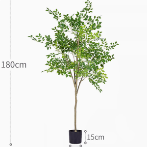 Albero di Olmo Banyan Artificiale ad Alta Simulazione, Grande Pianta da Pavimento per Decorazione d'Interni e Atmosfera in Soggiorno - Product Image 4