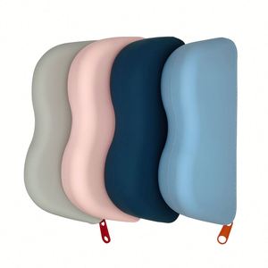 Custom Logo Soft Silicone Eyeglasses Sunglasses <b>Cases</b> New Design Small Object Storage Bag With Dustproof Fashion Style - Product Image 3
