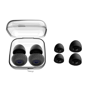 Tapones para los Oídos de Silicona UltraComfy 28db Reutilizables Súper Suaves (Rojo/Negro/Blanco) para Reducción de Ruido <span class=keywords><strong>en</strong></span> <span class=keywords><strong>Conciertos</strong></span>, Fiestas, Trabajo/Estudio/Sueño - Product Image 2