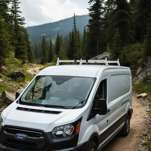 Barres de toit en alliage d'aluminium pour Ford Transit Van, capacité 600 lbs, montage sur toit pour modèles 150, 250, 350, 2015-2022 - Product Image 2