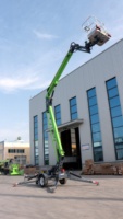 Nacelle élévatrice remorquable d'usine 14m 16m pour l'élagage d'arbres paysagers, levage vertical et horizontal, élévateur de personnel remorquable