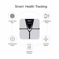 Balance intelligente à haute précision avec jauge de contrainte, capacité de 180 kg, pour usage familial, surveillance de la composition corporelle, OEM/ODM personnalisé