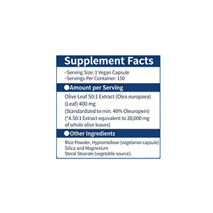 KANION OEM ODM Complément Herbal Végétalien de Haute Qualité <span class=keywords><strong>Phyto</strong></span>-Caps Liquides pour le Soutien Immunitaire et <span class=keywords><strong>la</strong></span> Gestion de l'Énergie, 60 Capsules à <span class=keywords><strong>la</strong></span> Feuille d'Olivier - Product Image 4