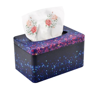 Rechthoekige Tissue Box Cover Stijlvolle Rvs Papier Facial Cover Moderne Metalen Tissue Doos Houder Voor Thuis/Kantoor/auto