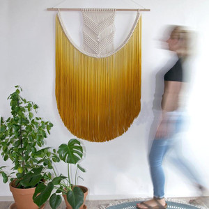 Décoration murale en coton, grande taille, à thème boho, décoration murale en macramé, tissu tissé, <span class=keywords><strong>tapisserie</strong></span> suspendue, art - Product Image 4