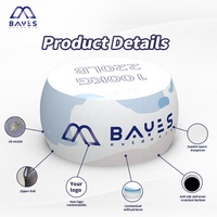 Couverture en tissu de conception personnalisée rapide annonçant le pouf gonflable pour l'événement et la promotion de marque
