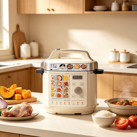 Cuisinière à pression électrique intelligente 5L 6L avec écran numérique, multifonction, appareil de cuisine
