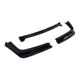 Bmw E36 Front Bumper Splitter Lip 3 Section Type B Glossy Black PP Material 91-98 <b>Model</b> Fitment - Product Image 3