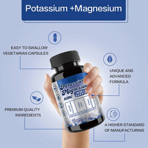 Potassium Magnesium Supplement 1000mg Magnesium Potassium Zinc <strong>for</strong> Leg Cramps High Absorption Magnesium Complex 120 Capsules - Product Image 2