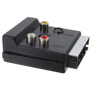 <span class=keywords><strong>Adaptateur</strong></span> SCART Europlug mâle vers femelle 21 broches avec commutateur pour connecteur <span class=keywords><strong>AV</strong></span>/RCA, modèle YR-SC-9 - Product Image 4