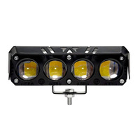Projecteurs LED T-BULL CBLM transfrontaliers pour moto, conversion stroboscopique, faisceau haut/bas, jaune/blanc, 4 lentilles, compact, haute intensité