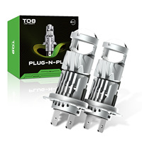 Mini ampoule de phare LED H7, lentille de projecteur LED, ampoule LED de projecteur Plug and Play