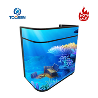 Écran LED de barre P1.86 P2.5 sur mesure, en stock, contrôle synchrone, couleur pleine, table de DJ, mur vidéo LED pour club
