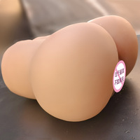 Doppelloch-Po-Masturbator für Männer, Flugzeugbecher, Po-Form, Masturbationsgerät aus TPE-Material