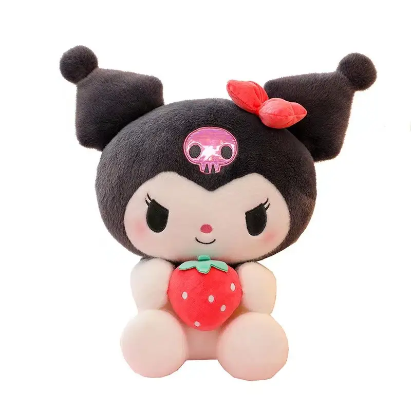 Mới Sanrio dâu kuromi đồ chơi sang trọng dâu tây giai điệu Búp bê đồ chơi trẻ em