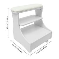 Repose-pieds pour pédicure et manucure, meubles en placage MDF, finition multifonctionnelle, ensemble de meubles pour pédicure avec roulettes