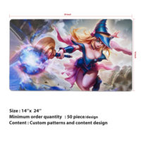 Grand tapis de souris personnalisé pour jeux vidéo, antidérapant, pour PC, jeux de cartes TCG, décoration de bureau, accessoire