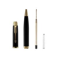 Stylo à bille de style écriture simple et concis, durable et luxueux, avec logo personnalisé, vente chaude