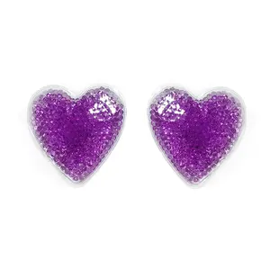 Reusable gel beads hot cold pack Heart Shape love Gel Ice Pack for body pain relief