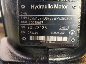 Motor de Pistones de Desplazamiento Variable Hidráulico Serie A6VM A6VM107 A6VM55 A6VM80 A6VM28HD163W-VZB020B - Product Image 4