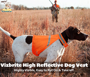 Customized Modern Leisure Solid <strong>Hi</strong>-<strong>Vis</strong> Reflective <strong>Dog</strong> Safety Vest Waterproof Polyester Oxford Belt Custom Logo Summer - Product Image 4