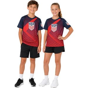 เสื้อฟุตบอลเด็กแบบคอวี ดูดซับความชื้น ชุดทีมเยาวชน 4 16 - Product Image 1