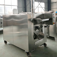 Grande machine à torréfier les noix à double cylindre de grande capacité pour la transformation commerciale des collations, machine à torréfier les arachides, le soja et le maïs