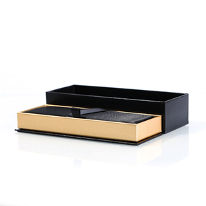 Luxury Modern High Quality Professional Business gift for office Black metal pen plastic case customized logo pen box
