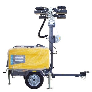 Atlas Copco Máy Phát Điện Diesel Ánh Sáng Tháp Di Động Di Động Dẫn Chiếu Sáng Tháp Hilightv7 V7 + Trắng Phát Ra - Product Image 1