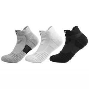 XIANGHUI peut logo personnalisé conception Sport cheville athlétique <span class=keywords><strong>course</strong></span> coupe basse talon protéger hommes et femmes chaussettes de Sport - Product Image 4