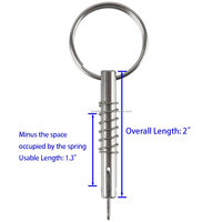 Broche marine à dégagement rapide en acier inoxydable Bimini Top Pin Bateau Amovible Deck Release Pin Hardware Yacht SUS316