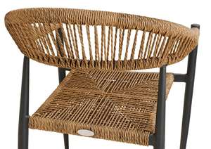 Poltrona in Rattan Moderna <span class=keywords><strong>per</strong></span> Giardino, <span class=keywords><strong>Sedia</strong></span> in Corda <span class=keywords><strong>per</strong></span> Interni ed Esterni, Ideale <span class=keywords><strong>per</strong></span> Riunioni Familiari all'Aperto - Product Image 4