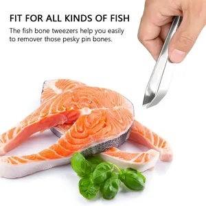 Fish Scales Scraping Graters Stainless Fast Cleaner Remove Skin Brush <b>Cleaning</b> Peeler <b>Scraper</b> Bone Tongs Tweezers Tool - Product Image 5