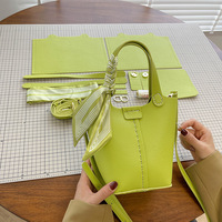 Sac à main DIY pour femme, sac à bandoulière fait main avec chaîne, accessoires de quincaillerie, sac à main en cuir