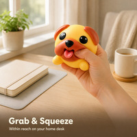 Mini jouet anti-stress en silicone souple en forme de chiot qui éclate la langue, jouet sensoriel pour enfants et adultes