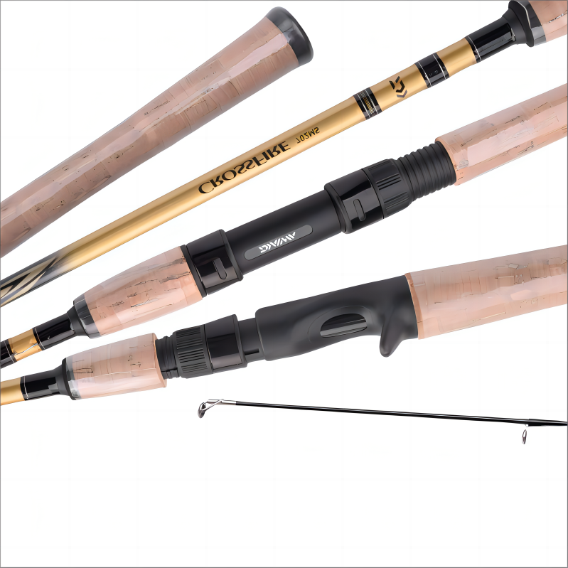 Daiwa 2021 Crossfire Cs 1.68-2.14m Corban Lure Rod 2 Section Japanese Original Saltwater Casting Rod For Carbon River Stream