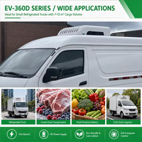 Unité de réfrigération commerciale KAIDA EV-360D avec moteur pour camionnette, fourgonnette, chambre froide mobile, système de compresseur monobloc