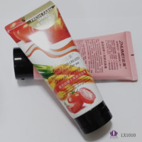Tube cosmétique vide en HDPE pour nettoyant visage, modèle LX10100, marque LIXIN/OEM, fabriqué en Guangdong