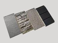 Panneaux de bardage façade en acier sculpté, isolation en polyuréthane ignifuge pour murs extérieurs