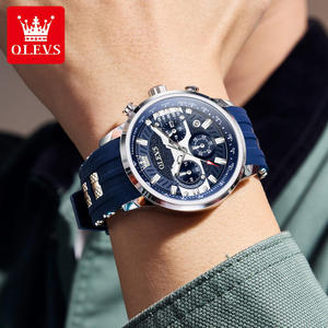   Reloj de pulsera para hombre Brand 3690 con correa de silicona, fecha automática, luminoso, resistente al agua, reloj de cuarzo de moda para hombre - Product Image 5