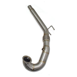 DEX Silver Tuyau d'échappement de 1,5 mm d'épaisseur Volkswagen <span class=keywords><strong>Golf</strong></span> <span class=keywords><strong>7</strong></span> <span class=keywords><strong>GTI</strong></span> 2.0T Premium Tuyaux d'échappement en acier inoxydable de haute qualité <span class=keywords><strong>Downpipe</strong></span> droit 100% - Product Image 5