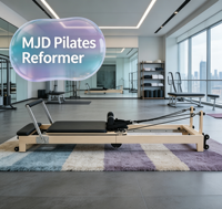 Reformer Pilates en Bois Certifié MJD, Construction Robuste et Stable de Qualité Supérieure pour Salles de Formation d'Entreprises et Travaux de Rénovation Complète