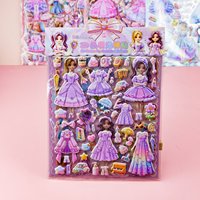 Autocollants en mousse gonflée double couche pour enfants, autocollants décoratifs de dessins animés à faire soi-même pour scrapbooking et décoration de journal