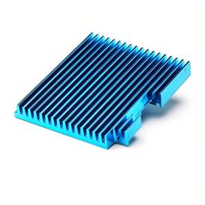 Custom CNC Machined Aluminum Alloy <strong>Heat</strong> Sink Connector Golden Anodized Cooling Fin Component Precision Milling Turning <strong>Parts</strong> - Product Image 3